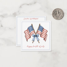 Patriotic American Flags Fourth of July