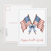 Patriotic American Flags Fourth of July