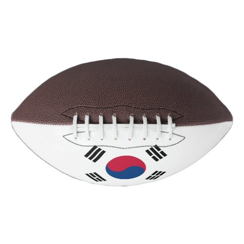 Patriotic american football flag of South Korea