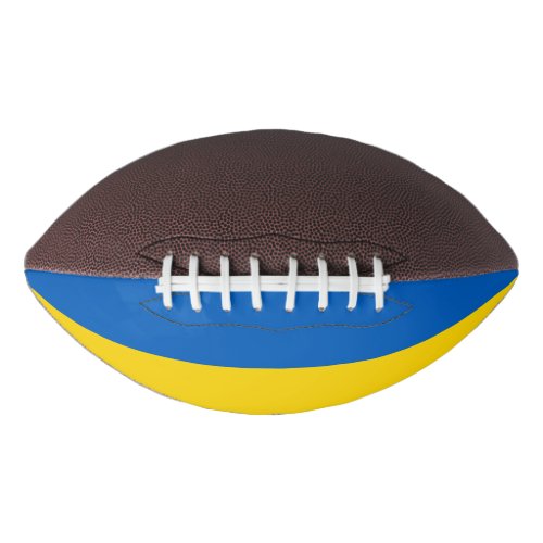 Patriotic american football flag of Ukraine