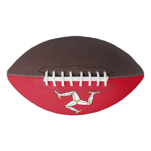 Patriotic american football Isle of Man flag