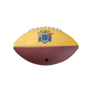 Patriotic american football New Jersey flag