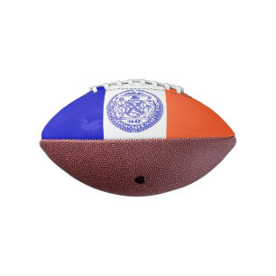 Patriotic american football New York City flag