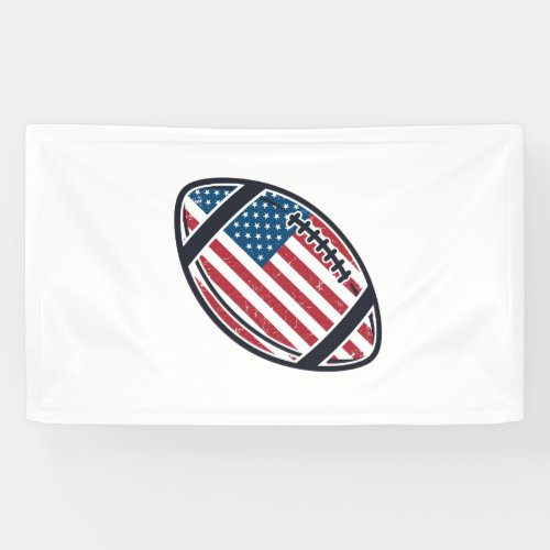Patriotic American Football Vintage Vector Design_ Banner