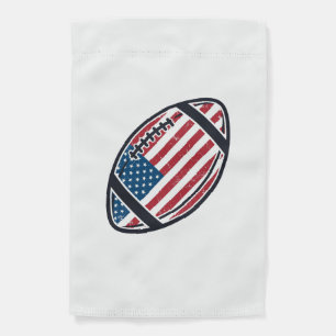 Patriotic American Football Vintage Vector Design_ Garden Flag