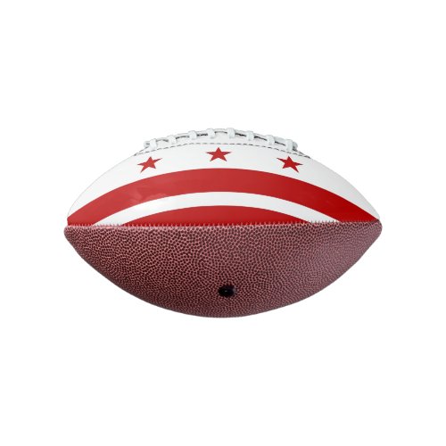 Patriotic american football Washington DC flag