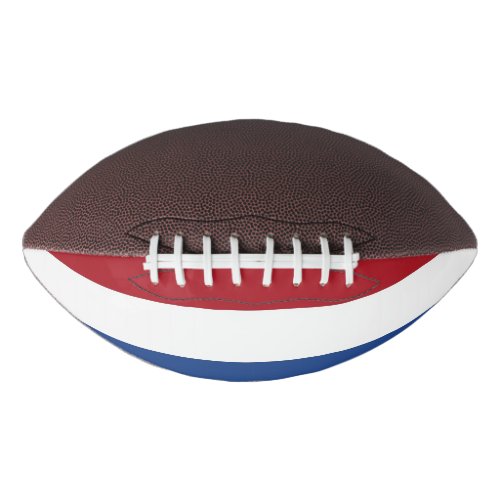 Patriotic american football with flag Netherlands