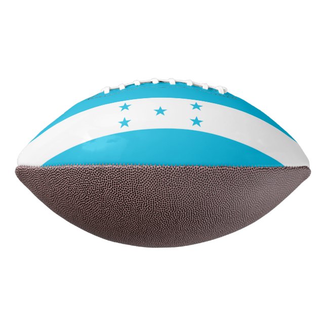 Patriotic american football with flag of Honduras (Rotated 270)