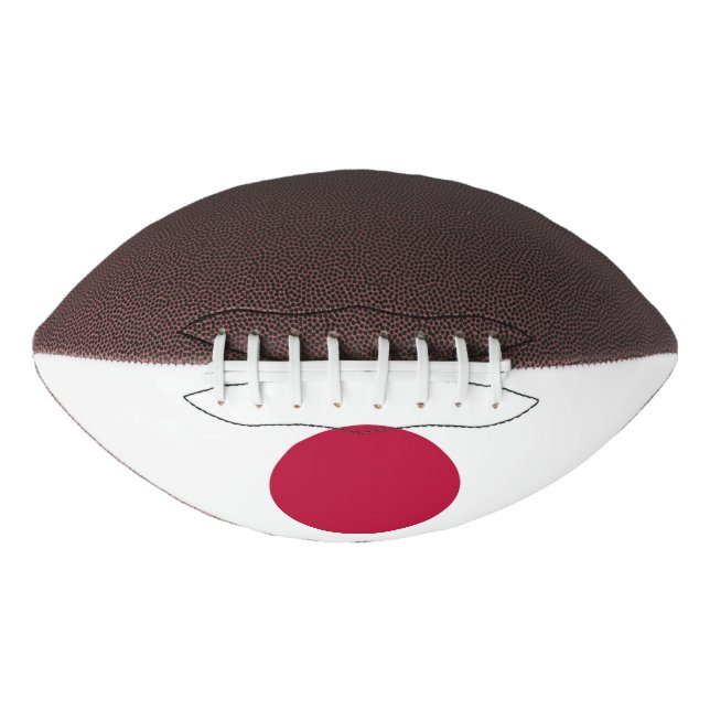 Patriotic american football with flag of Japan (Front)