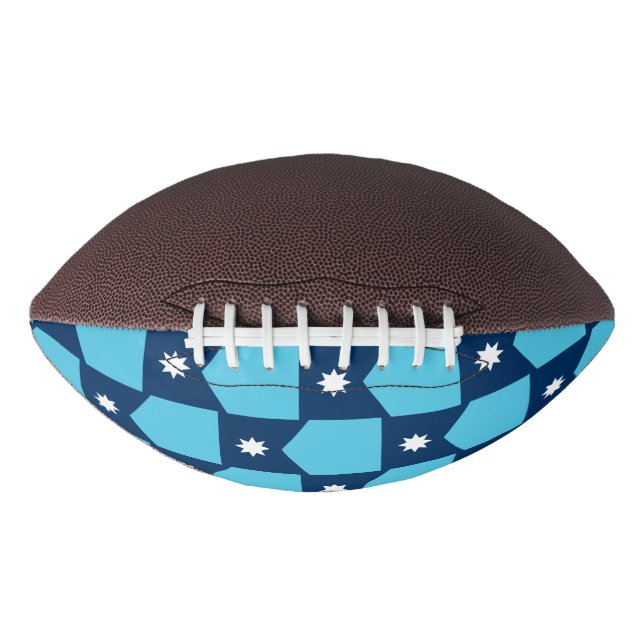 Patriotic american football with flag of Minnesota (Front)