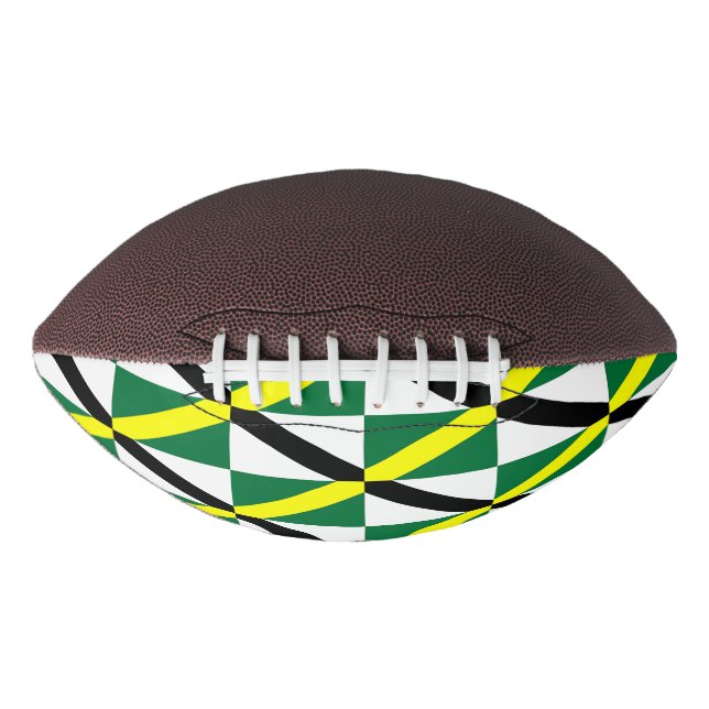 Patriotic american football with flag of Monterey (Front)