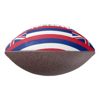 Patriotic american football with Hawaii flag | Zazzle