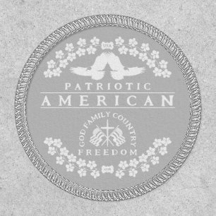 PATRIOTIC AMERICAN GOD FAMILY COUNTRY FREEDOM PATCH
