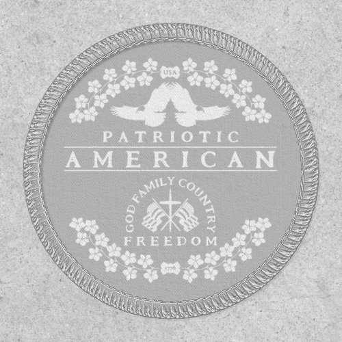 PATRIOTIC AMERICAN  GOD FAMILY COUNTRY FREEDOM PATCH