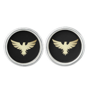 Patriotic American Gold Eagle Cufflinks