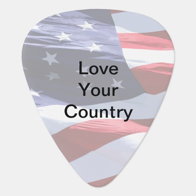 Patriotic American Guitar Picks (Front)