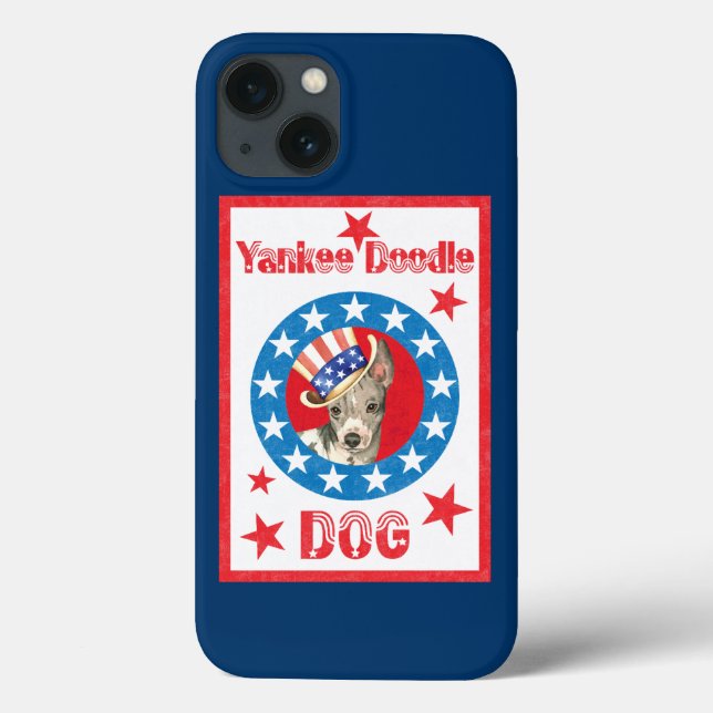 Patriotic American Hairless Terrier Case-Mate iPhone Case (Back)