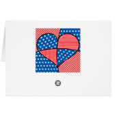 Patriotic American hearts (Back Horizontal)