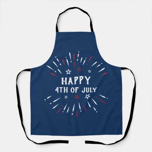 Patriotic American Independence Day 4th Of July Apron
