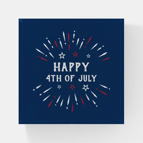 Patriotic American Independence Day 4th Of July Paperweight