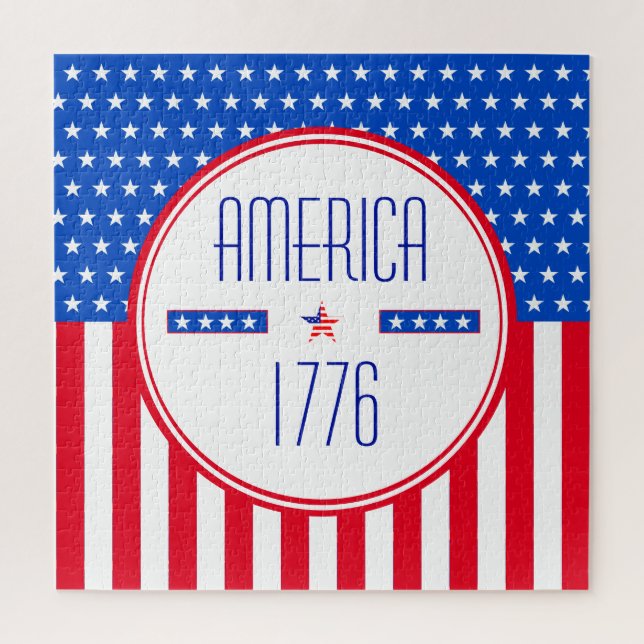 Patriotic American    Jigsaw Puzzle (Vertical)