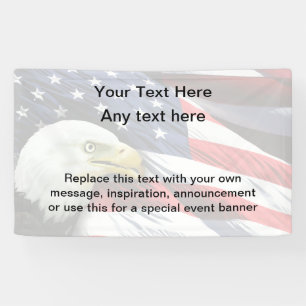 Patriotic American Military Veteran Event Banner