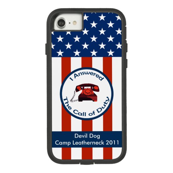 [Patriotic American]  Military Veteran I Answered Case-Mate Tough Extreme iPhone 8/7 Case