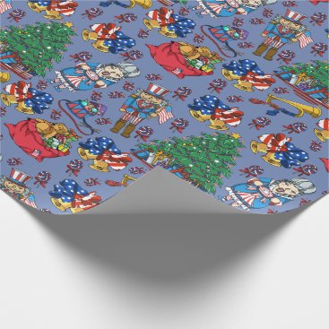Patriotic American Nutcracker Pattern Wrapping Paper Patriotic American Nutcracker Pattern Wrapping Paper