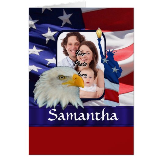 Patriotic American photo template (Front)