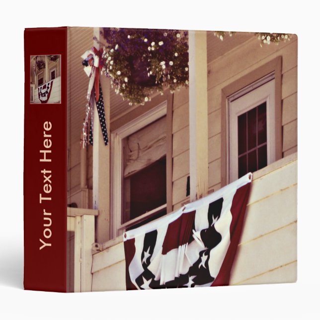 Patriotic American Porch Binder (Front/Spine)