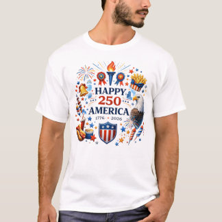 Patriotic American Pride Eagle Celebration T-Shirt