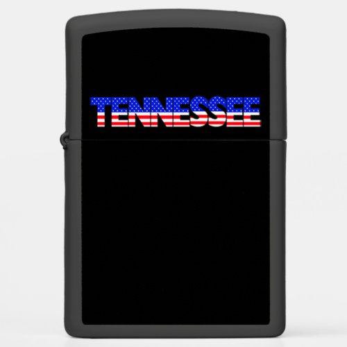 Patriotic American Red White and Blue Tennessee Zippo Lighter