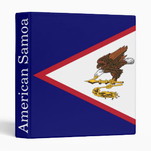 Patriotic American Samoa Flag 3 Ring Binder