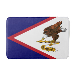 Patriotic American Samoa Flag Bath Mat
