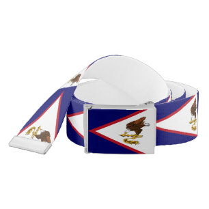 Patriotic American Samoa Flag Belt
