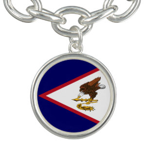 Patriotic American Samoa Flag Bracelet