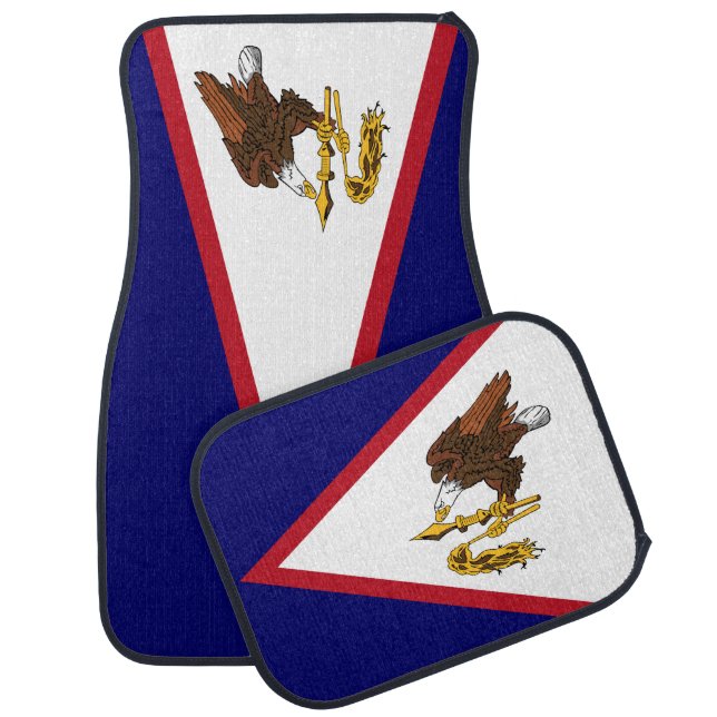 Patriotic American Samoa Flag Car Floor Mat (Set)