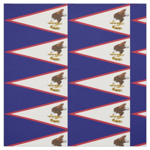 Patriotic American Samoa Flag Fabric