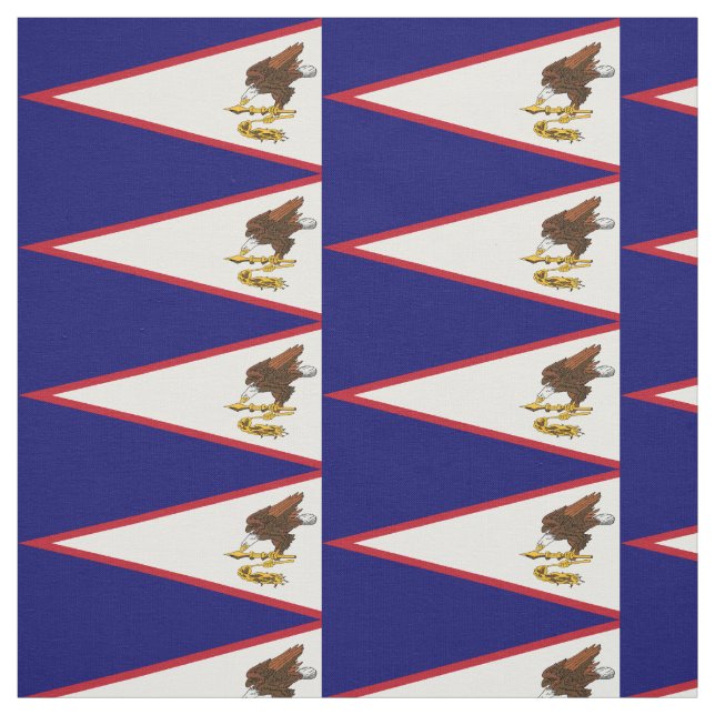 Patriotic American Samoa Flag Fabric (Swatch)