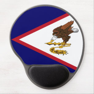 Patriotic American Samoa Flag Gel Mouse Pad