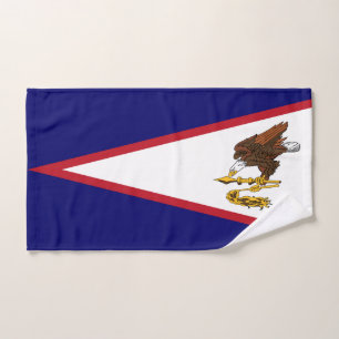 Patriotic American Samoa Flag Hand Towel