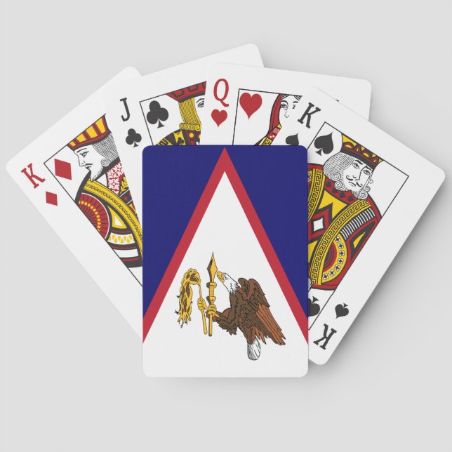 Patriotic American Samoa Flag Poker Cards (Back)