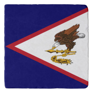 Patriotic American Samoa Flag Trivet