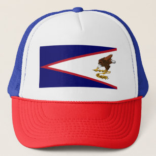 Patriotic American Samoa Flag Trucker Hat