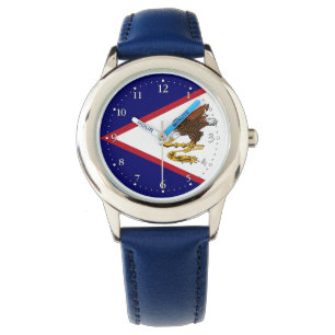 Patriotic American Samoa Flag Watch