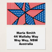 Patriotic American star (Front & Back)