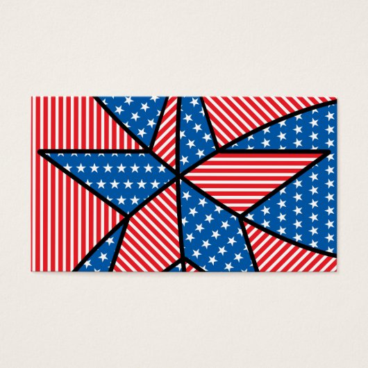 Patriotic American star (Front)