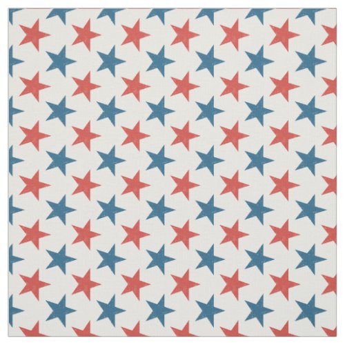 Patriotic American Stars pattern Fabric