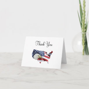 Patriotic American Thank You Cards