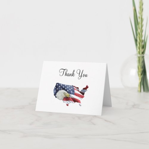 Patriotic American Thank You Cards